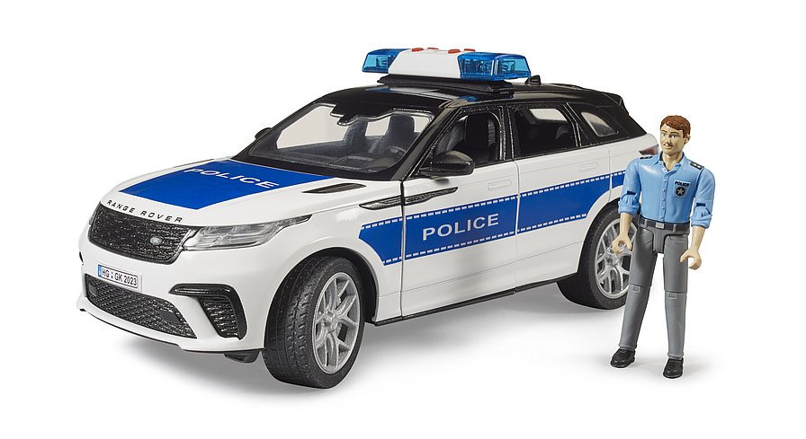 Bruder 2890 Policejní Range Rover Velar s policistou